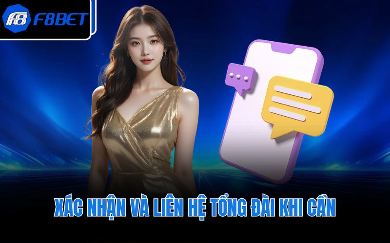 Xác nhận và liên hệ tổng đài khi cần